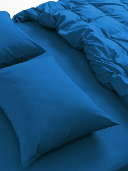 Набір Good-Dream простирадло на резинці 70х190 + 2 наволочки 50х70 сатин Blue (GDBSSB070190) GDBSSB070190 фото