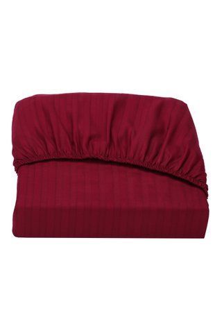 Простынь на резинке Good-Dream страйп-сатин Bordo 80х200 (GDSSBSHEETF080200) GDSSBSHEETF080200 фото