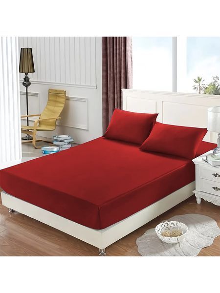 Набір Good-Dream підковдра 143х210 на блискавці + 2 наволочки 50х70 сатин Red (GDBSSR143210) GDBSSR143210 фото